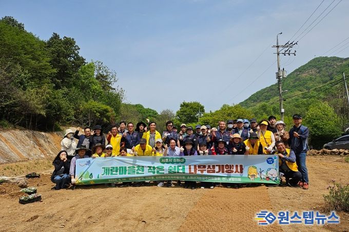 소래산 등산로 쉼터, 봄꽃으로 ‘활짝’