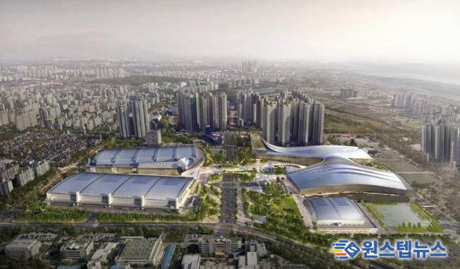 킨텍스 제1, 2, 3전시장 조감도