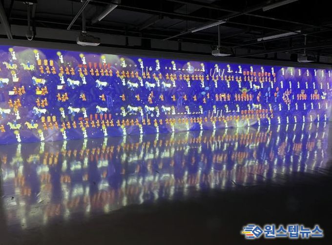 조선 제8대 왕 예종의 장례 행렬을 미디어아트로 복원한 ‘서오릉, 왕의 길’