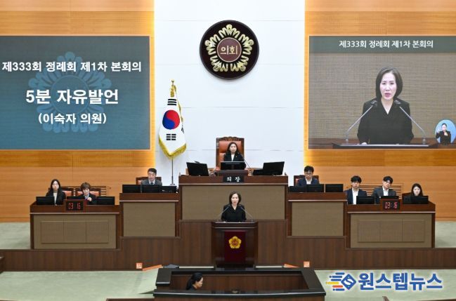 제333회 서울특별시의회 정례회 이숙자 운영위원장 5분 자유발언