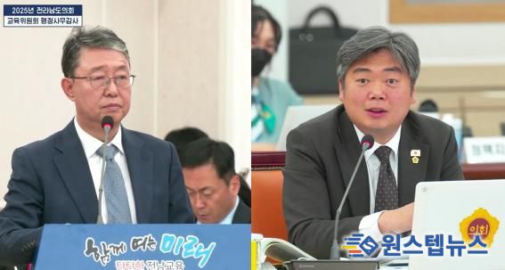 행정사무감사 중인 박원종 전남도의원