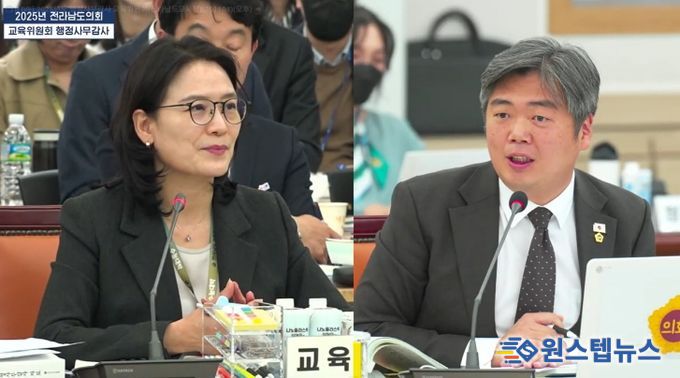 행정사무감사 중인 박원종 전남도의원