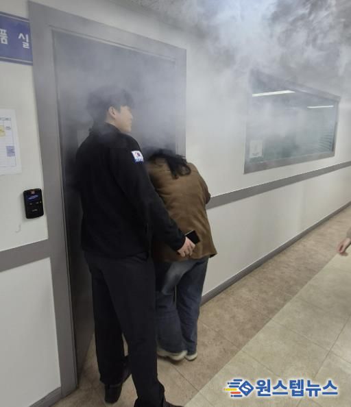 수원시 팔달구 우만2동, 공공기관 합동 소방훈련 실시