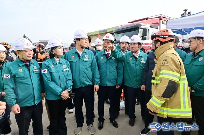 행정자치위원회, 한국동서발전 울산화력발전소 사고 현장방문