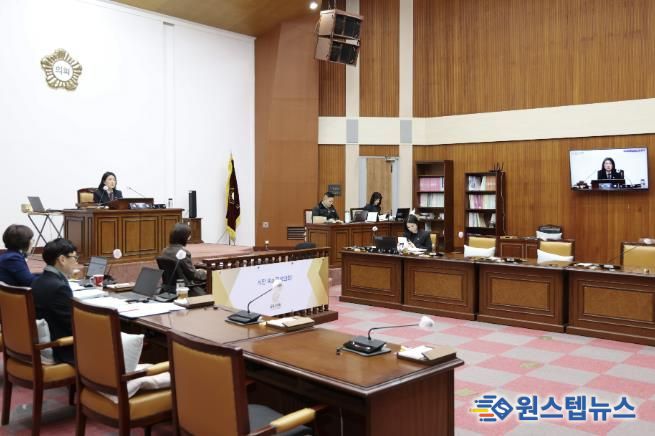 군포시의회 제284회 임시회 회의 현장