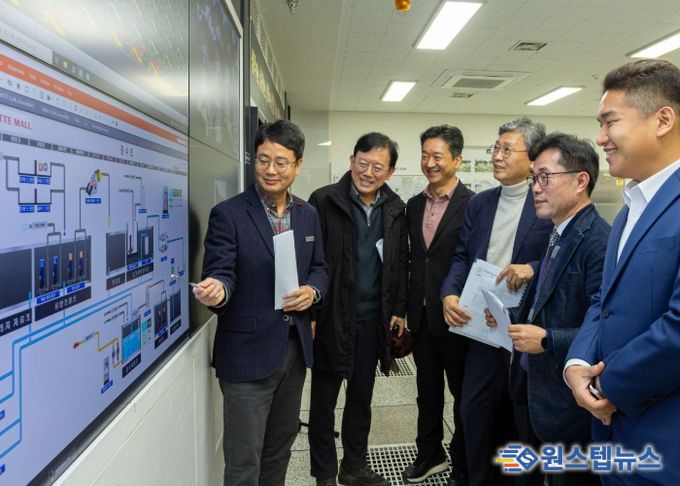 김태흥 부의장·한채훈 의원,‘롯데프리미엄아울렛 의왕점’ 물 재이용 시설 현장 방문