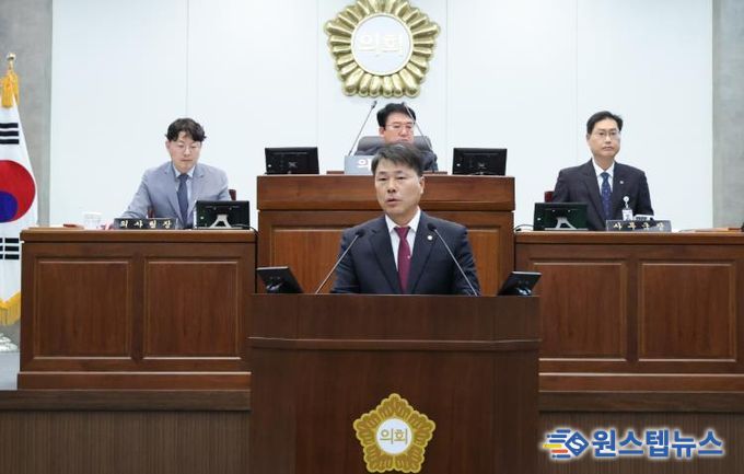 오용만 칠곡군의원, 5분 자유발언, 북삼국민체육센터 주변 주차난 해소 및 북삼읍 공영주차장 확충 요청