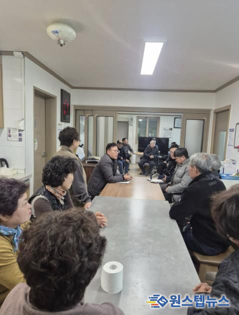 가평군 상면, 연말 경로당 순회하며 안부 살펴