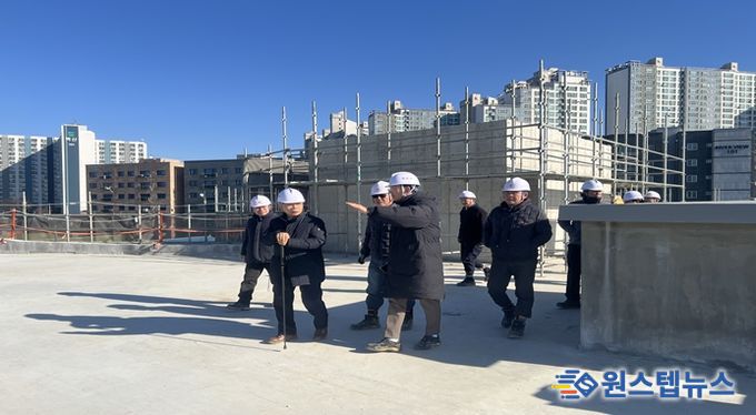 여주도시공사, 오학동 문화복지센터 건립공사 현장 동절기 대비 화재예방 및 안전관리 점검 실시