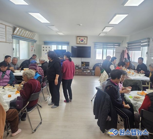 단석교회 자장면 나눔 행사