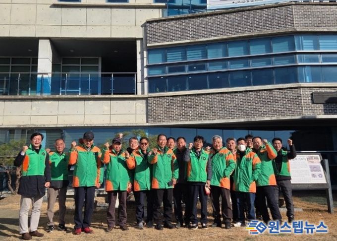 진위면 자율방재단, 겨울철 재난 대비 한파 쉼터 및 제설 적재함 점검