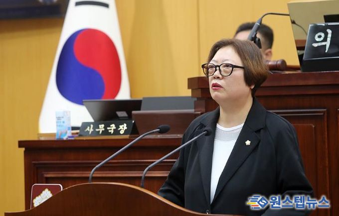 서산시의회 가선숙 의원이 12월 17일, 제310회 서산시의회 제2차 정례회 제3차 본회의에서 ‘서산IC·해미IC 노면 색깔 유도선 도입’을 주제로 5분 자유발언을 진행했다.
