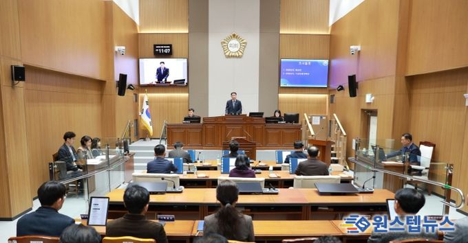 제373회 제2차 정례회 제3차 본회의 전경