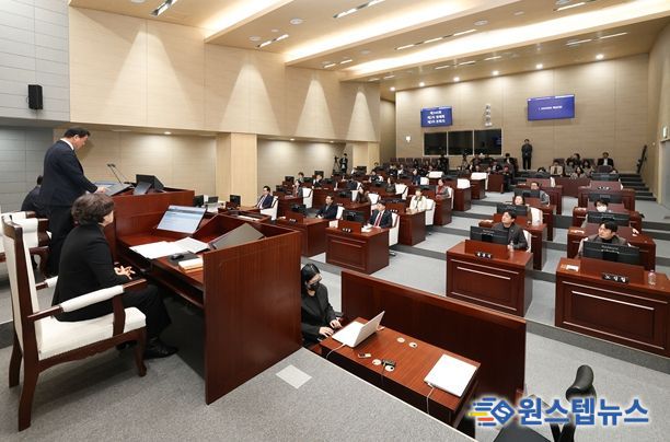 19일 열린 동작구의회 제344회 제2차 정례회 제3차 본회의 모습