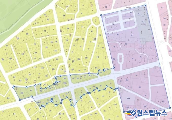 행리단길 일원 지역상생구역 구역도