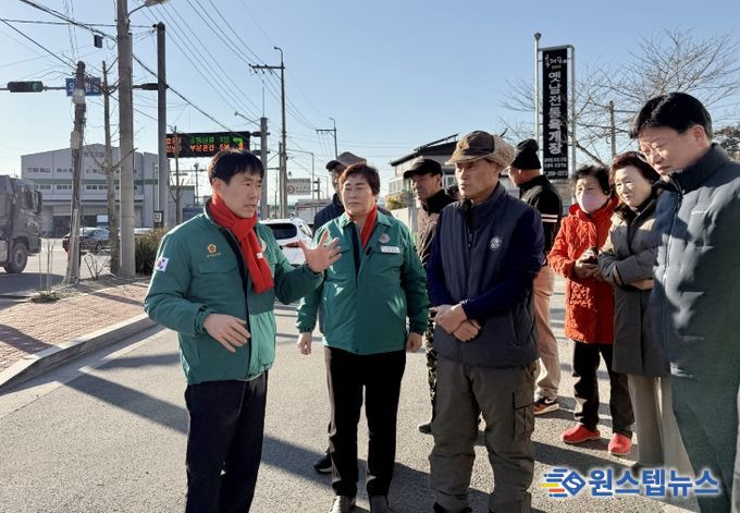 백현조 산업건설위원장, 북구 연암교차로 교통안전 민원 후속 현장 점검