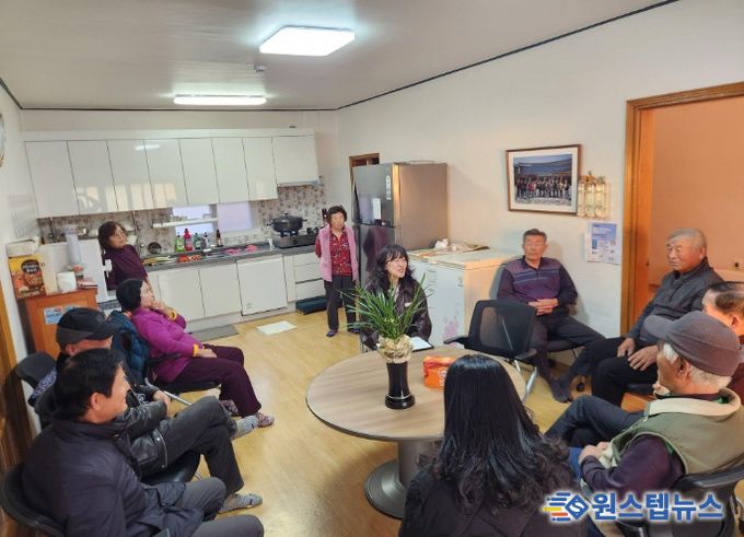 설성면, 새해맞이 경로당 현장 방문