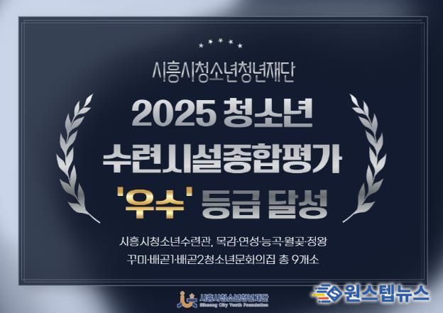 시흥시청소년청년재단, 청소년수련시설종합평가 ‘최고등급’ 달성