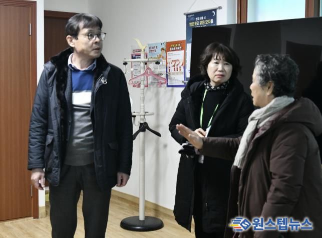장수석 수원 영통구청장, 한파 대비 매탄동 새터경로당 현장 점검