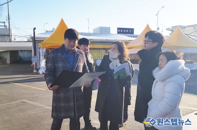 공진혁 운영위원장, 디지털 전광판 설치 대상지 현장 점검