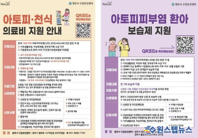 양주시 구강보건센터, ‘아토피·천식 예방 관리사업’ 운영