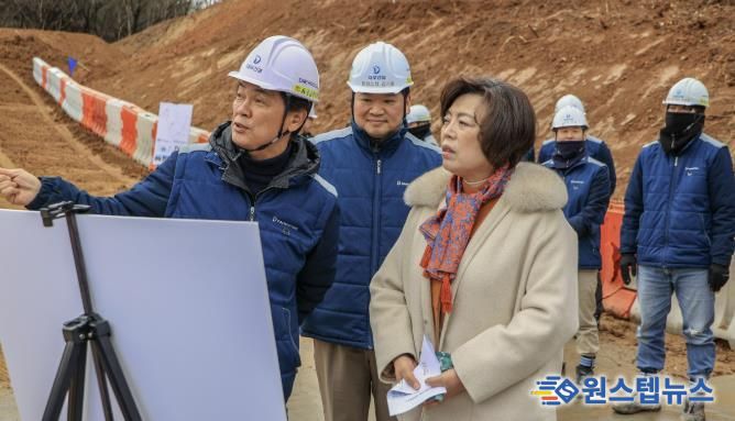 과천시, 지식정보타운 연결녹지·단설중학교 조성 현장 점검