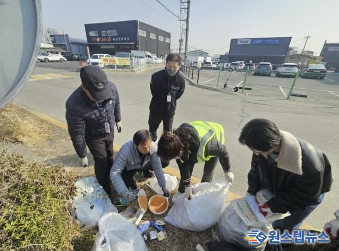 수원시 권선구 환경위생과, 평동 일대 쓰레기 혼합배출 집중 단속 및 캠페인 전개