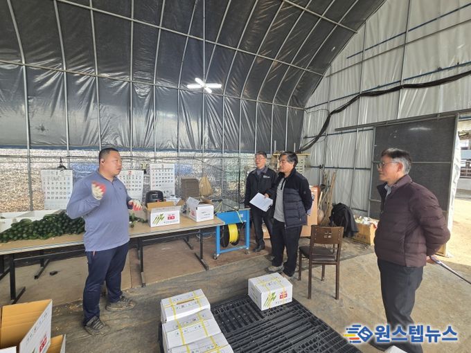 안성시 서부농업기술상담소, 기후변화 대응 시설 오이 병해충 방제 전문 컨설팅 교육 실시