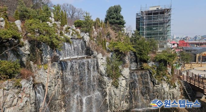 설봉공원 폭포, 분수대 4월 2일 가동 개시