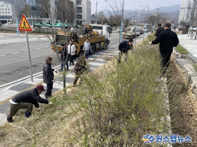 가평 청평면, 식목일 기념 나무 심고 환경정비