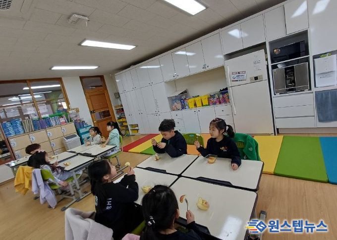 광주 양벌초, 돌봄교실에 제철과일 무상 제공…건강·돌봄 두 마리 토끼 잡는다