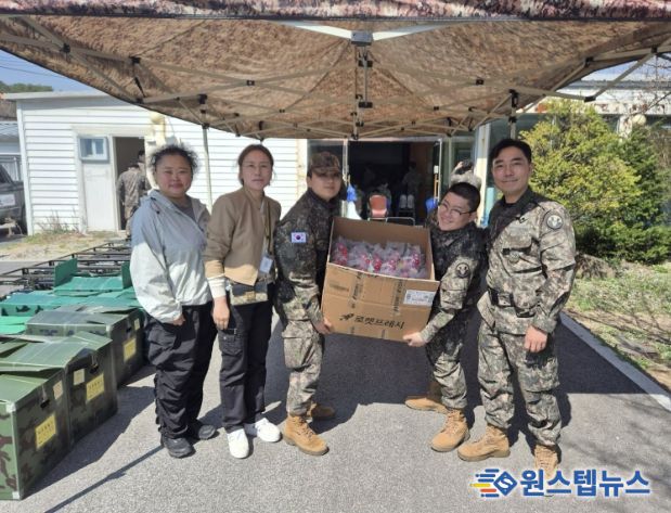 양주시 양주2동 방위협의회, 예비군 훈련병 격려물품 전달